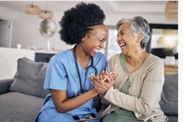 Trusted Path nurse providing skilled care for a client in Naples Florida